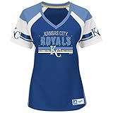 Kansas City RoyalsレディースDraft MeジャージーVネックTシャツ M ブルー