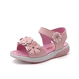 子供靴 サンダル キッズ 女の子 履きやすい マジックテープ リボン 付き ビーチサンダル 子供用 軽量 耐磨 ガールズ かわいい ベビーシューズ 通園 通学 こども靴 柔らかい ガールズシューズ 1