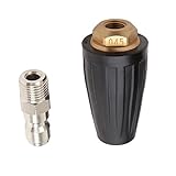 Flameer ターボ　ノズル　3600 PSI　高圧洗濯機用　クイックコネクト　スプレー　回転　2.5/3.0/ 3.5/4.0/4.5 GPM　高効率　 - 4.5GPM