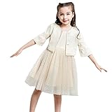 MissとMrキッズ ドレス 子供ワンピース ガールズドレスフォーマル　五分丈ボレロ+ノースリーブ チュール ワンピース 2点セット お姫様ドレス 入学式 卒園式 卒業式 七五三 パーティー卒園式 発