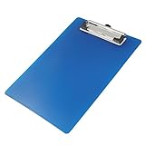 Hommy オフィス学校バネ支えA5用紙保持するファイルクランプクリップ青いボード