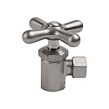 Jaclo 585 x -pn 3 / 8 " OD X 3 / 8 " IPS角度圧縮バルブwith CRS、ポリッシュニッケル
