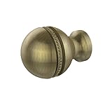 Allied Brass P-1-ABR 1-Inch Beaded Cabinet Knob, Antique Brass by Allied Brass
