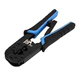 DealMuxプラスチックコーティングされたRJ45 8P8C 6P6Cネットワーク圧着工具ハンドCriperプライヤー