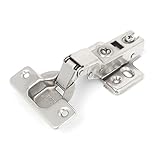 uxcell スライド蝶番　キャビネット　ヒンジ　ステンレス鋼　シルバートー　86g　ソフトクローズ　一つ入り