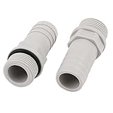 uxcell　2個入り　14mm ストレート　クイック継手　ホースアダプタ　コネクタ　エア燃料ホースジョイナー　チューブコネクタ　16mm径