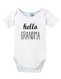 Hello Grandma Funnyボディスーツベビーロンパース カラー: ホワイト