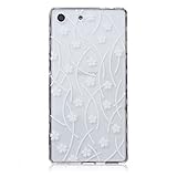 Zeebox Sony Xperia M5 ケース カバー 高品質 TPU保護カバー 衝撃吸収 Sony Xperia M5 用 超薄型 耐久性 落下防止 生涯補償付き (ホワイト #6)