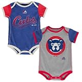 シカゴ・カブス「ヴィンテージ」幼児2 Pieceボディスーツクリーパーセット 12 Months
