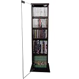 ガラスドア付き キッチンスリムラック　食器棚　キュリオ　93cm高ダークブラウン　SLIM