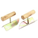 uxcell コーナースコップ　104 x 45 x 70mm　ウッド製ハンドル　ハードウェア　2個入り