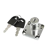 uxcell シリンダー錠　シリンダーロック　デッドボルト　ドロワー　18mm直径　キー二つ
