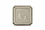 建築メールボックス3650sn-gアルミサテンニッケルモノグラム – Letter " G "