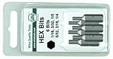 Wiha 71396 1/16 to 1/4-Inch Hex Inch Insert Bit, 6-Piece by Wiha