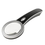 Kesoto ハンドヘルドルーペ　LED付き　拡大鏡　虫眼鏡　10倍拡大　ルーペレンズ　アンティーク　読書　ジュエリー　ガジェット修理　高齢者