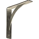 Ekena Millwork BKTM02X10X10LESS 2-Inch W x 10-Inch D x 10-Inch H Legacy Bracket, Stainless Steel [並行