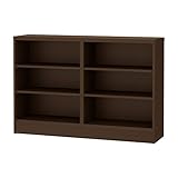 岩附(IWATSUKI) 書棚 ダークブラウン 高さ82cm 幅120 奥行29.5 レギュラー 幅木よけ加工無し 日本製 CS-W120-H82RDB