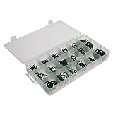 Demiawaking NBR ゴム製 Oリング 密封 18種 270個セット グリーン