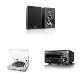 Denon レコードプレーヤー/スピーカーセット ブラック/シルバー/ブラック [SC-M41 + DP-29F + RCD-M41]