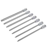 マスターメカニックdr71684 SAEロングボール六角ビットソケットセット、3 / 8 "ドライブ、7ピース