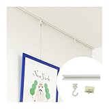 ピクチャーレール ルーミー20 標準セット天井付用 ■ホワイト ▼300cm JQ5