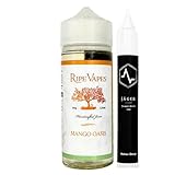 新ラベル RIPE VAPES Mango Oasis 120ml オリジナルユニコーンボトル15ml ライプベイプス マンゴーオアシス 電子タバコ リキッド VAPE フルーツ ニコチンフリー