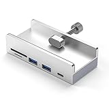 zmart アルミ製 Type C 3ポート USB 3.0 ハブ スマホホルダー SD TF USBメモリカードリーダー DC電源アダプター スプリッター マルチ拡張ドック ルチポートハブ ドッキングステーション アダプター 3.0ハブ スマホスタンド メモリーリーダー TF 拡張ポート増設 TypeC変換