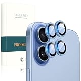 PRODELI For iPhone 17 専用 カメラフィルム 2セット 硬度9H キズ防止 アルミ合金製＋AR高透過率 耐衝撃 強化ガラス 防爆裂 気泡ゼロ 高透過率 露出オーバー防止 ケースに干涉なし アイフォン 17 用 レンズ 保護フィルム (ブルー)