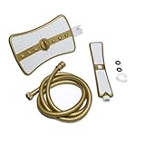 AKDY 9 "長方形クアッド機能Rainfallジェットシャワーヘッド& Wandコンボでゴールド