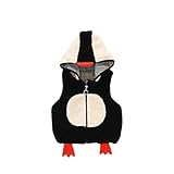 Pojour ベビー服 子供服 男の子 女の子 冬秋 防寒 厚いコート 可愛いペンギンベスト 厚手 暖かいジャケット ベビールームウェア 普段着 カジュアル 旅行 記念日 プレゼント