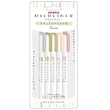 ゼブラ 蛍光ペン マイルドライナー ナチュラルマイルド 5色セット WKT7-5C-NTC