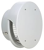 ユニックス 屋外用製品 アルミ製 グリル 外風対策 BUW150S5M 丸型フラットカバー付 メッシュ 5メッシュ