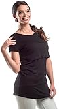 階層型授乳トップ緩めるTeeシャツ US サイズ: M カラー: ブラック