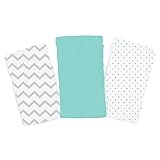 SwaddleMe Premium Muslin Blankets 3-PK, Grey Chevron & Dots (OS) by SwaddleMe [並行輸入品]