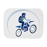 Truly Teague Baby Burp ClothモトクロスMX Flying Dirt Bike inブルー