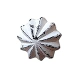 アンティークなホワイトカラーが印象的ななお洒落ノブ。アイアンキャビネットノブC WHアンティーク 91450032