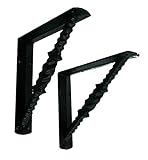 Nach js-90 – 425ねじれウォールシェルフブラケット。8。" Pack of 2（20.5 X 7.08 X 1.57インチ)