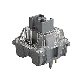 【国内正規品】Akko(アッコ) V3 Silver Pro スイッチ (第3世代) 押下圧40gf リニア 5ピン メカニカルキーボード対応 防塵ステム付き 45個入り