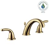 Glacier Bay 67364 W-6 a02 Builders 8で。Widespread 2-handle high-arcバスルーム蛇口真鍮に