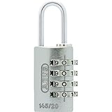 ABUS ナンバー可変式4段ダイヤル南京錠 145-4d 20 SI 145-4D20SI 南京錠