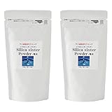 シリカ(ケイ素)の飲食用パウダー シリカシンター粉末版 2袋(100g×2) 1日0.2g目安で毎日約70㎎のシリカ(ケイ素)が摂取 料理や飲み物に 水に入れてシリカ水も作れるパウダー 1000回分 日本産