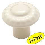 Amerock bp1321-aアーモンドセラミックキャビネットハードウェアノブ – 1 – 3 / 8 "直径 – 25パック