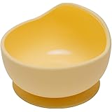 Wooden Teether 離乳食食器 ベビー用 くっつく 吸盤ボウル シリコン 赤ちゃん 滑り止め こぼれ防止 ひっくり返し防止 すくいやすい 吸着おわん 電子レンジ食洗器対応 お出産祝い ギフト プレゼント イエロー