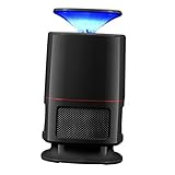 Fityle 光源吸引式　モスキートキラー LEDランプ　蚊取り器　有効範囲100平方米　屋外 家庭用　USB充電式　捕虫器　無害　省エネ　 効果的　　 - 黒