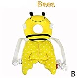 マルマル.モリモリ　可愛い動物リュック　赤ちゃんのごっつん防止やわらかリュック　キッズ　乳幼児用　頭を保護できる　怪我防止　よちよち歩きの赤ちゃんにぴったり (B)