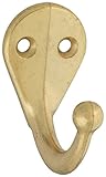 Stanleyハードウェア806364 2で。基本的なシングルローブフック Pack of 1 806463 1