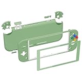 eXtremeRate switch liteに対応用ピュアカラーのDIY互換するケースシェル、任天堂switchライトコントローラー修理キットハウジング/スクリーンフィルム付き、switchライトに対応用カスタムケースカバー【チェリーブロッサムピンク】