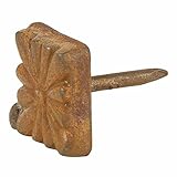 A29 Hand Forged Iron Square Aster Cloves/Nails, Rust Finish, Set of 4 [並行輸入品]