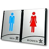 Copeflap トイレ プレート 看板 サインプレート 標識 トイレマーク 男女 (ネジ穴付き)