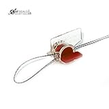 bfseals高Electricセキュリティユーティリティツイストプラスチックメーターシールwithステンレススチールワイヤ、100個、番号付き、レッドカラー